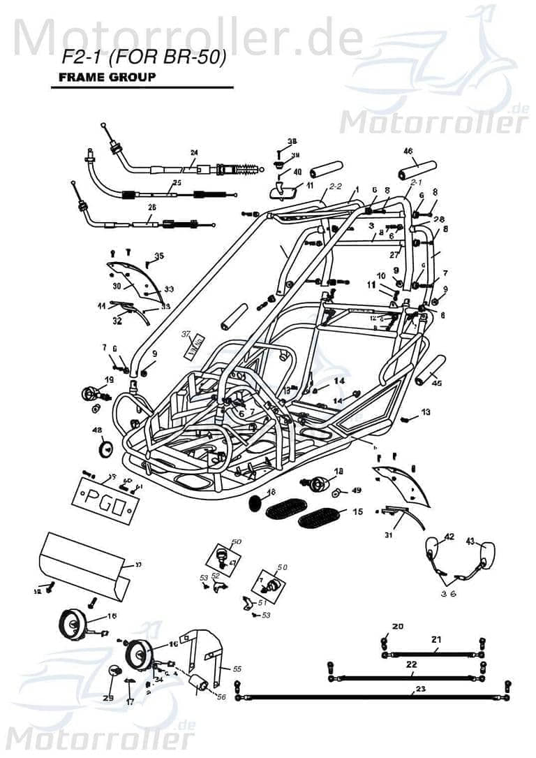 Blinker hinten von PGO B566C010000