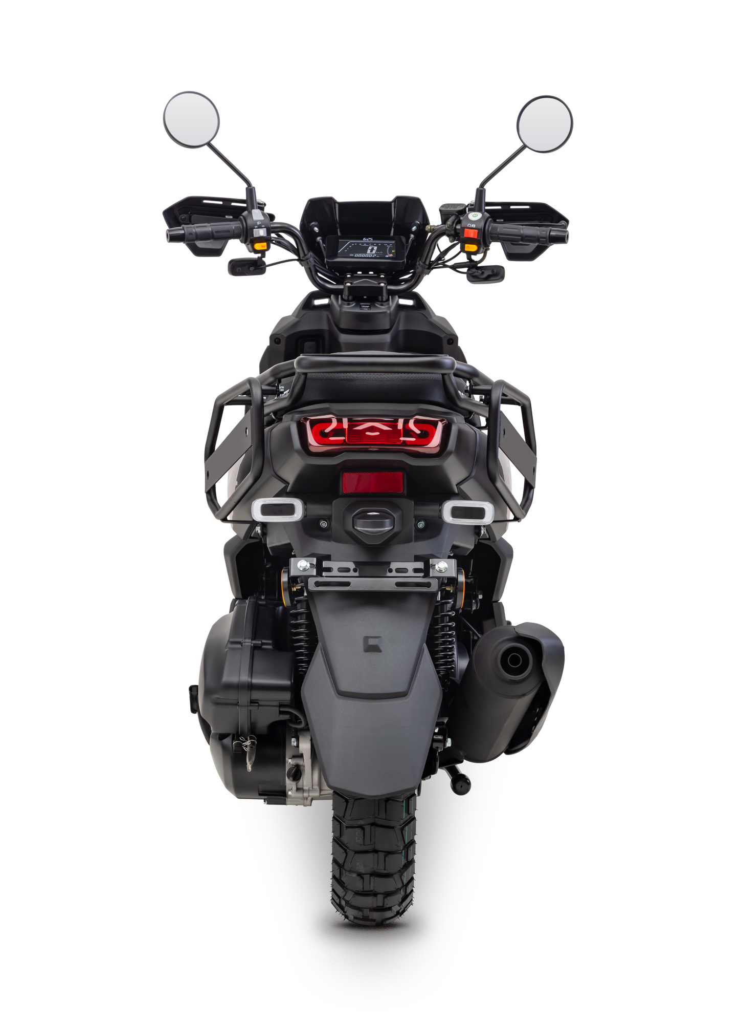 Motorroller Fighter 125 RT schwarz 85 km/h Euro 5+ Scooter Mokick Roller