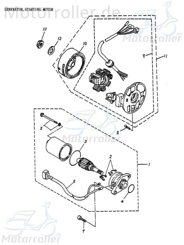 Ankerplatte inkl. Pick-up 50 2Takt ABR-31120-116-000