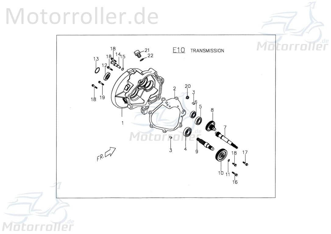 PGO Antriebswelle 20mm T-Rex 125 Antriebsachse 125ccm 4Takt Motorroller.de Ausgangswelle Getriebeausgangswelle Getriebewelle Eingangswelle Hauptwelle