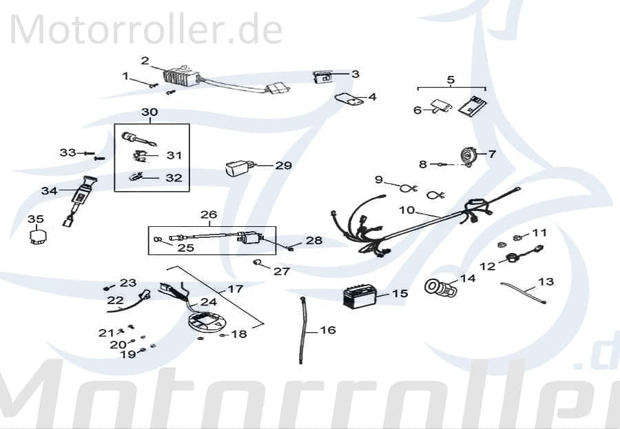 AEON Sensor Tacho 220 Cobra 400 (Vergaser) Quad 346ccm 4Takt Motorroller.de Indikator Fühler Melder Thermosensor Kühlersensor Kühlergeber 350ccm-4Takt