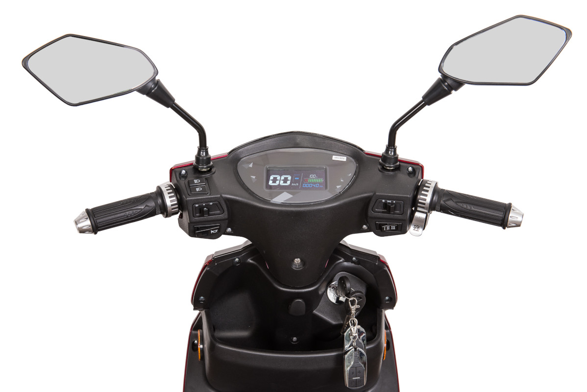 Elektroroller Scoody 25 W ZT-27 schwarz 900W 25 km/h Bleisäure-Akku E-Roller E-Scooter Mofa