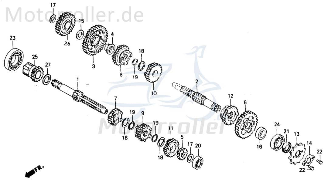 Getrieberad H. 3. Gang (20T) ABB P20 NO. 07