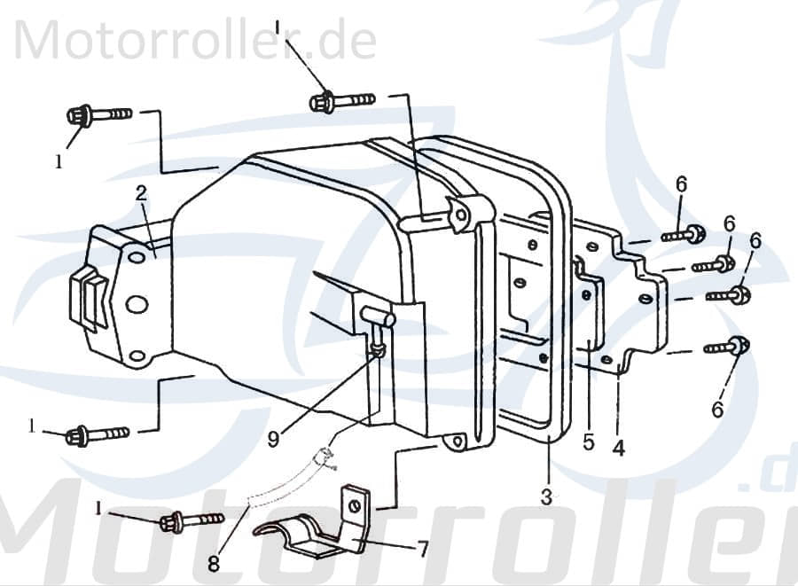 AGM GMX 450 Schraube M4x8mm Roller 50ccm 4Takt GB-T818-M4X8 Motorroller.de verzinkt Bundschraube Maschinenschraube Flanschschraube Flansch-Schraube