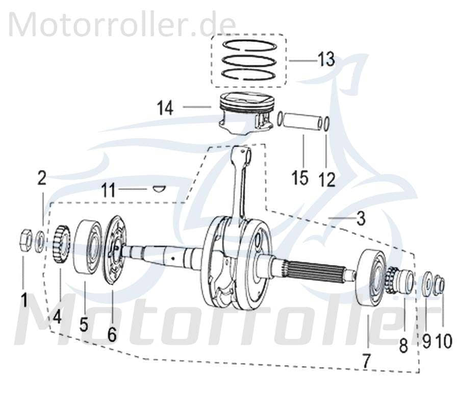 Jonway Insignio 250 DD Unterlegscheibe 250ccm 4Takt 17007505002X Motorroller.de Distanzhalter U-Scheibe Washer Beilagscheibe Ausgleichsscheibe Scooter