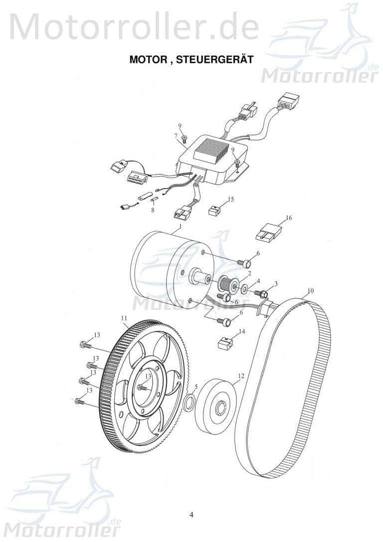 Adly Fun Cruiser FC 20 Zahnrad 50ccm elektro 23801-165-001 Motorroller.de 14 Zähne 17 mm Steuerrad Ritzel Ketten-Rad Zwischenrad Steuer-Rad Zahn-Rad