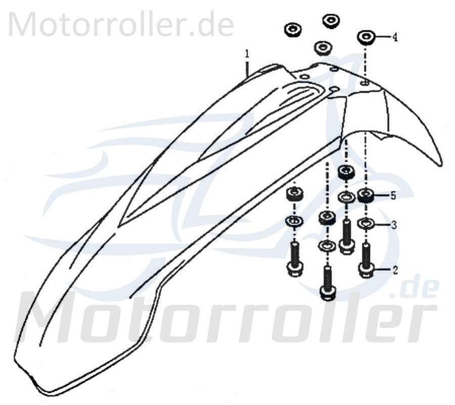 Kreidler Enduro 125 DD Radabdeckung Kotflügel 89611 Motorroller.de Spritzschutz Schutzblech Radlauf Radlaufabdeckung Motorrad original
