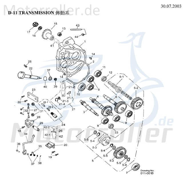 Mutter 6mm Sechskantmutter 90350-06000-K