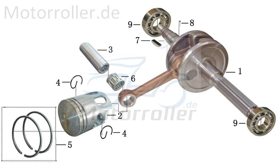 Kolbenring 1Stück Ring 1,45mm breit YYGY0500-0805