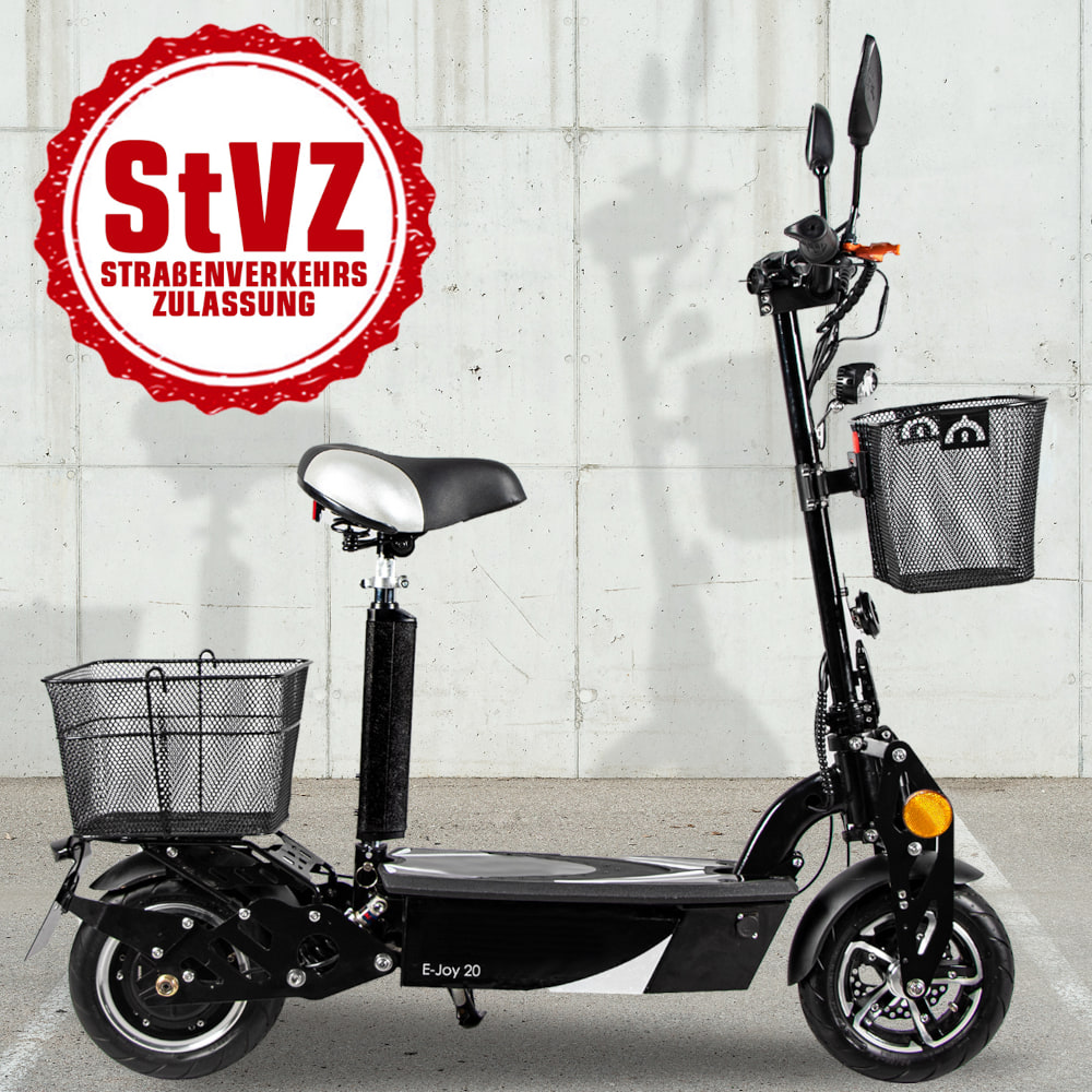 Elektroroller Scoody 20 E-Joy 20 km/h 36V-12Ah Bleigel-Akku 500 Watt E-Scooter E-Roller