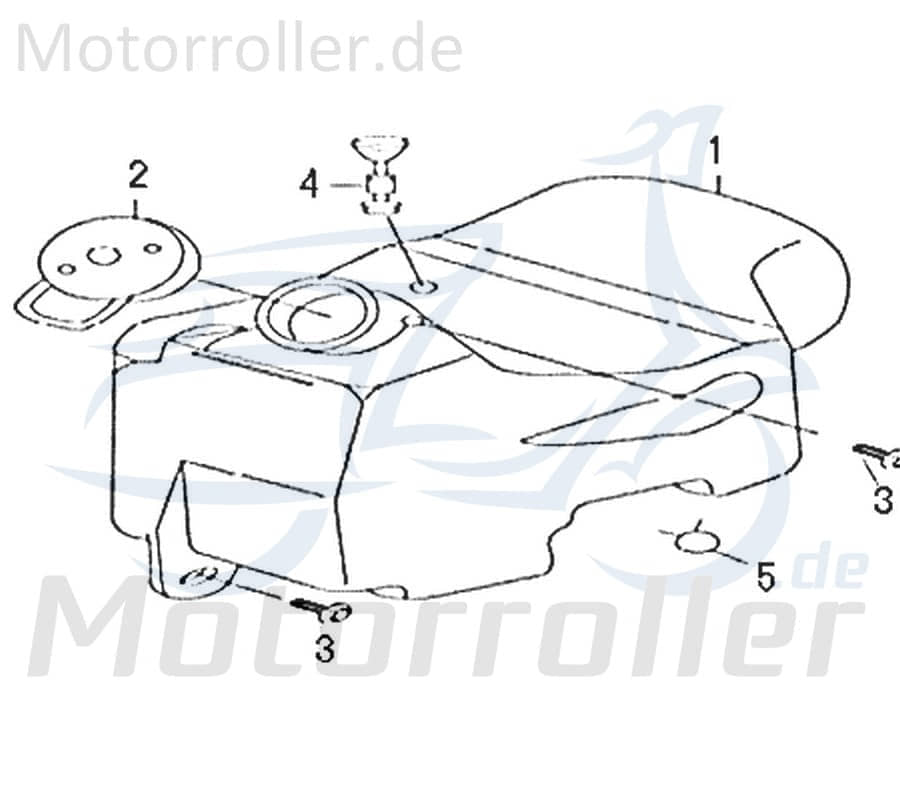 Kreidler Galactica 3.0 RS 50 Öltank 741610 Motorroller.de Ölbehälter Motoröltank Zweitaktöltank 2T-Öltank Ersatzteil Service Inpektion Direktimport