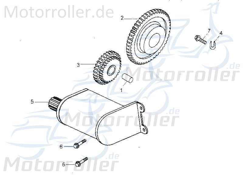Bundschraube M6x14mm Tongjian Maschinenschraube 250ccm 4Takt Motorroller.de Flanschschraube Flansch-Schraube Maschinen-Schraube Bund-Schraube Buggy