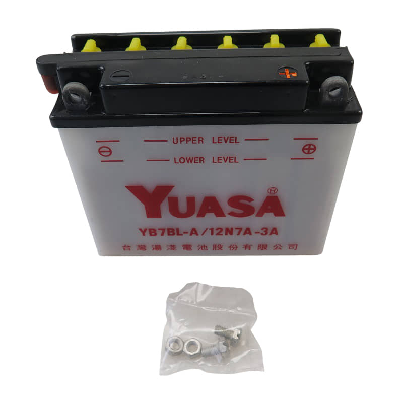 SMC REX Cruiser 125 Batteriegehäuse YB7BL-A/12N7A-3A 12V 62100-ROA-00 Motorroller.de Starterbatterie Akkumulator Starter-Batterie