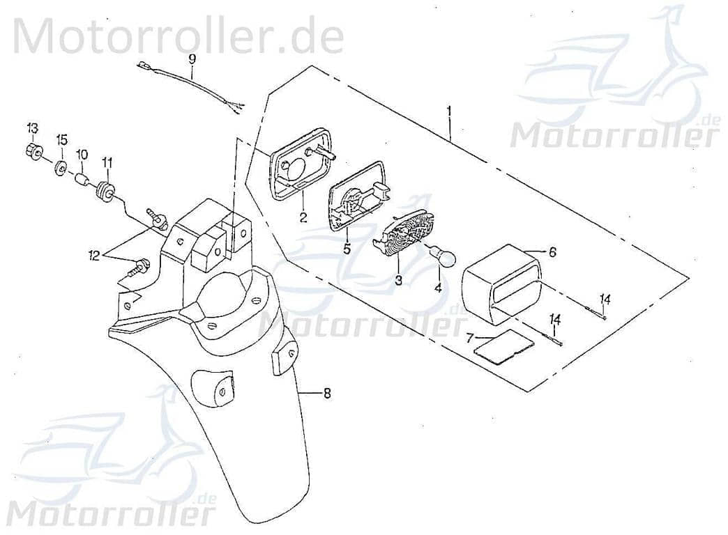 Glas Kennzeichenbeleuchtung Abdeckung 55743-PAF-00