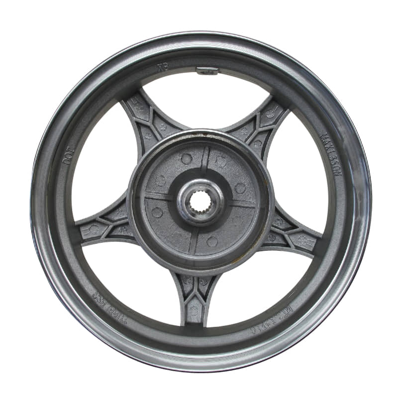 Rex Palermo Alufelge hinten 10x2.15 Zoll 50ccm 4Takt 740629 Motorroller.de Aluminiumfelge Alurad Hinterrad Scooter Hagebau Palermo 50 Ersatzteil