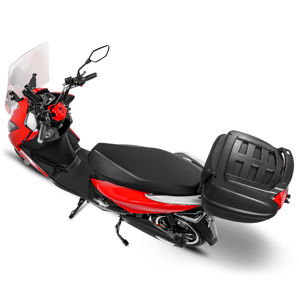 Elektroroller Scoody MX2-45 45 km/h E-Scooter E-Roller Lithium-Akku 3000 Watt mit 2 Akkuboxen, Topcase und Straßenzulassung