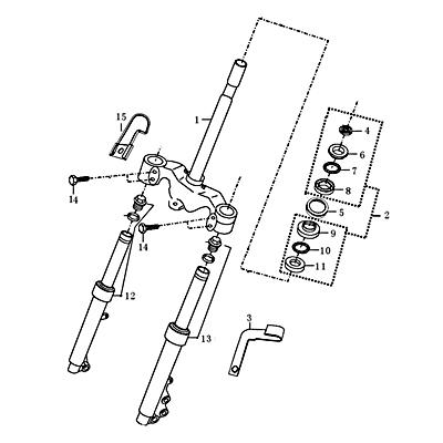 Stoßdämpfer vorn links kpl 360mm d=26mm 700485