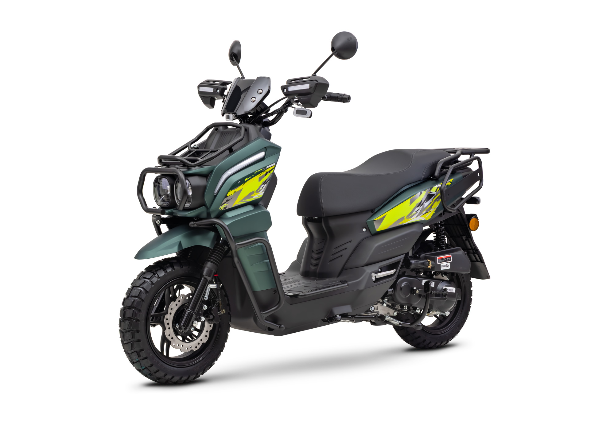 Motorroller Fighter 50 RT grün 45 km/h Euro 5 Scooter Mokick Roller