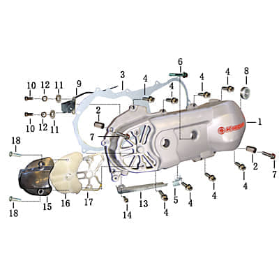 Dichtung Gehäusedeckel links 420mm lang 12 31131602-1