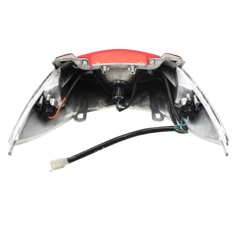 Rücklicht komplett klare Blinker Rex RS600 Scooter 89793 Motorroller.de Rückstrahler Rück-Leuchte Rückleuchteneinheit Rückleuchten-Einheit
