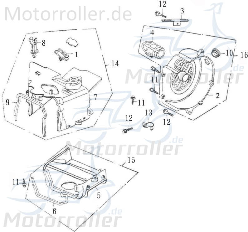 Adly Kabelhalter GK 125 Clip Kabelklemme Buggy 125ccm 4Takt Motorroller.de Halteklammer Kabel-Halter Kabelhalterung Kabelclip Kabelklammer Halteclip