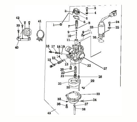 CPI Aragon 50 Club Ansaugstutzen 50ccm 2Takt 90A-09491-10-00 Motorroller.de Vergaser Dellorto Ansaugkrümmer Ansaugrohr Luftansaugrohr Ansauggummi