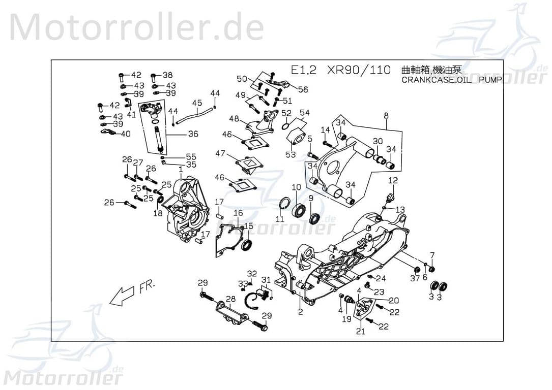 PGO Bremszug TR3 L=1400mm Hinterrad Bowdenzug Roller P3544400000 Motorroller.de Bremsleitung Seilzug Bautenzug Bremsseil Bremskabel Brems-Zug
