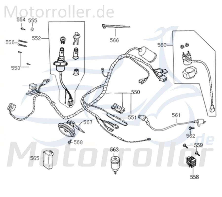 Gleichrichter Regler Stromregler Lade-Regler 31600-F8-9000 Motorroller.de Laderegler Strom-Regler Spannungsgleichrichter Scooter Moped Ersatzteil