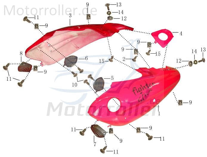 Dekorgitter links schwarz Abdeckkappe YYB915016005