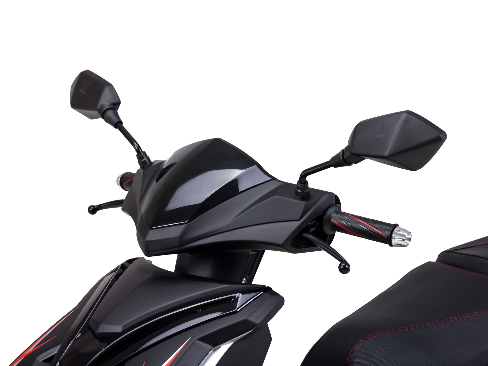 Motorroller Fighter R 777 Sport schwarz-silber 45 km/h Euro 5 mit Topcase Scooter Mokick Roller