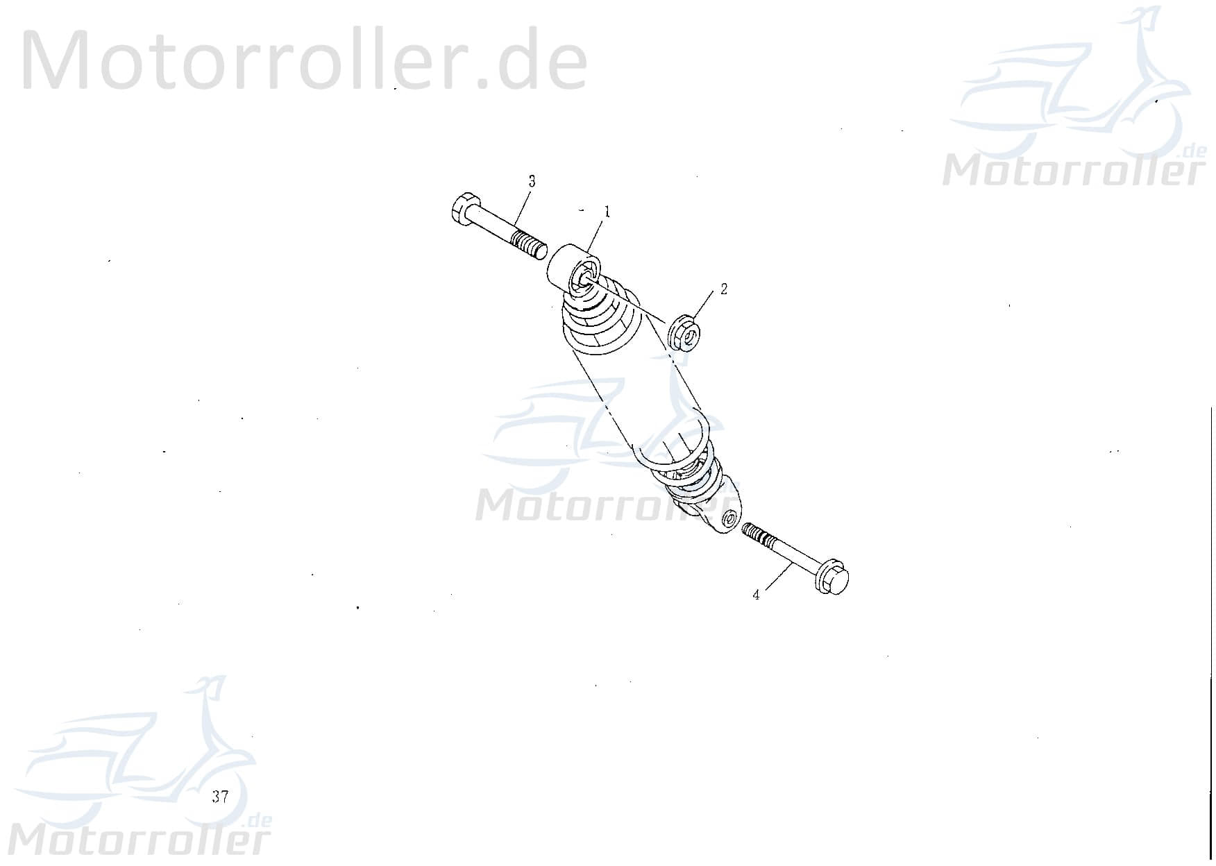 Bundschraube Rex RS450 Maschinenschraube Roller 50ccm 4Takt Motorroller.de Flanschschraube Flansch-Schraube Maschinen-Schraube Bund-Schraube Scooter