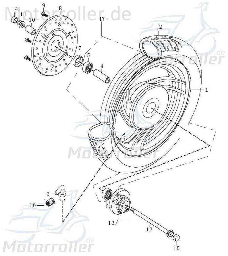 AGM GMX 450 Sport Motorroller Reifen