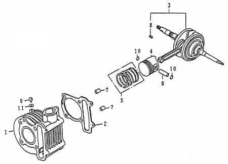 Sicherung Kolbenbolzen Rex Chopper 125 Motorrad 78701 Motorroller.de Sicherungsring Sicherungsclip Kolbenbolzensicherung 152QMI Moped Service