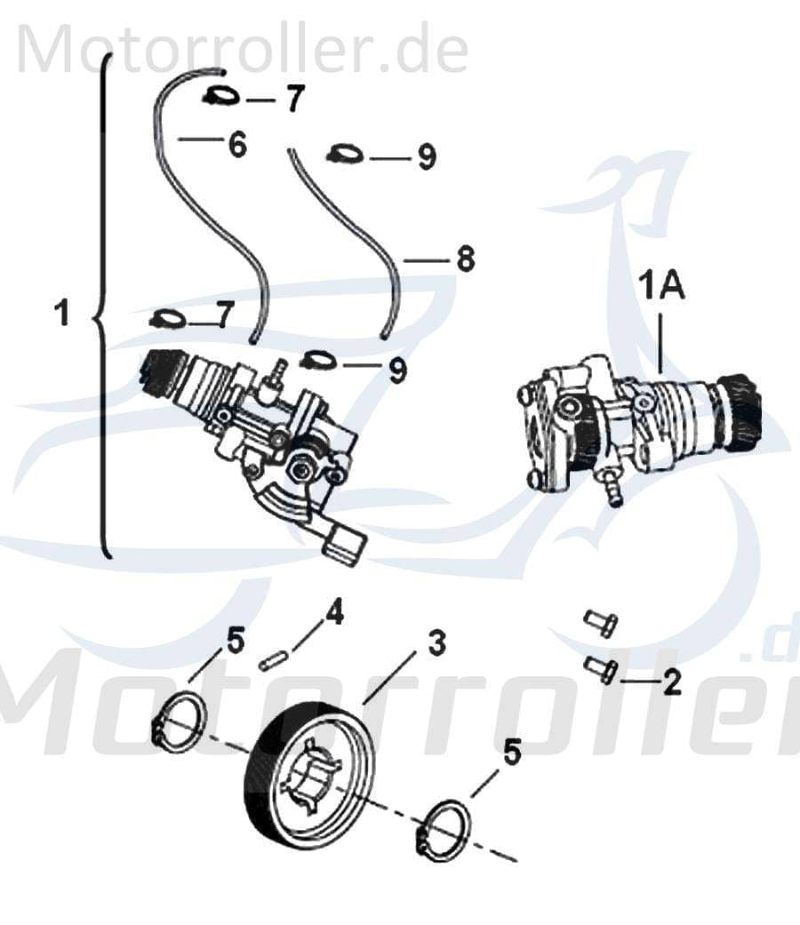 Keeway RY6 50 45 km/h Schraube 250ccm 4Takt B02050501463 Motorroller.de M5x14mm Bundschraube Maschinenschraube Flanschschraube Flansch-Schraube