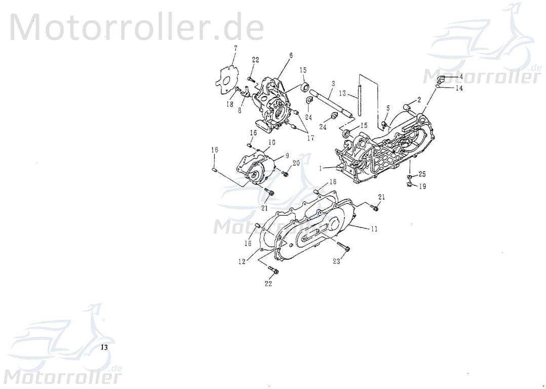 SMC Kontra T 50 Getriebedeckeldichtung 50ccm 2Takt 15351-NAF-01 Motorroller.de Getriebedichtung Abdichtung Diechtung Minarelli liegend Scooter Mokick