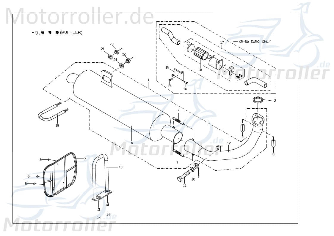 Halter / Bügel X04214506002 von PGO