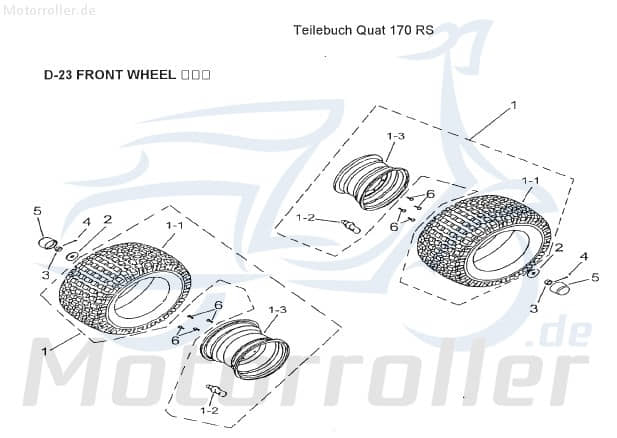 AEON Vorderrad komplett Felge 42700-156-00R