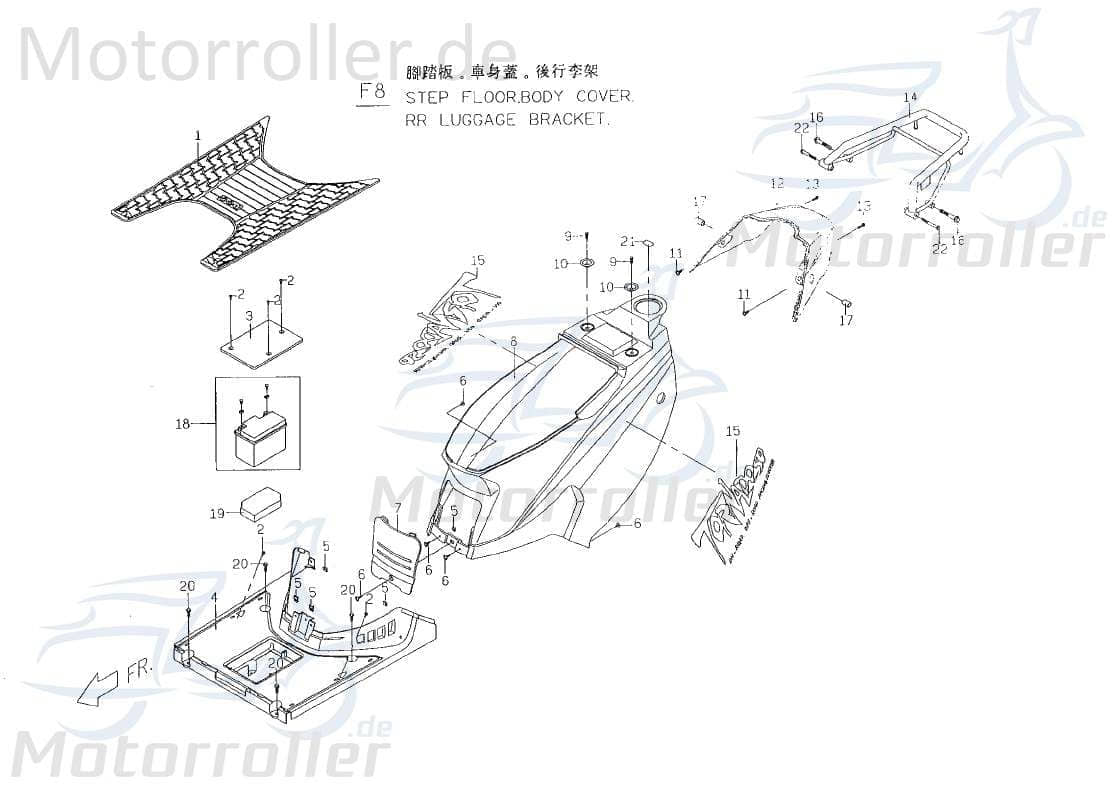 PGO Tornado 50 Aufkleber TORNADO TORNADO 50 GR Sticker Dekor 50ccm 2Takt P1601170000 Motorroller.de Dekor-Aufkleber Klebeetikett PGO P1 50ccm-2Takt