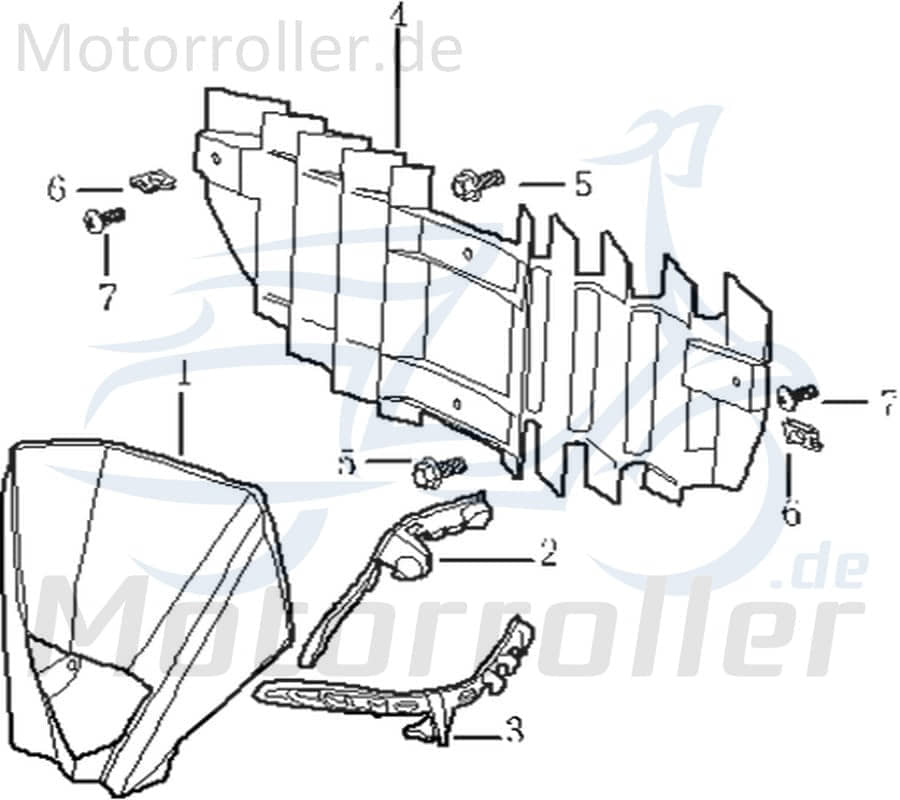 Kühlergrill 733474 für 50ccm 2Takt