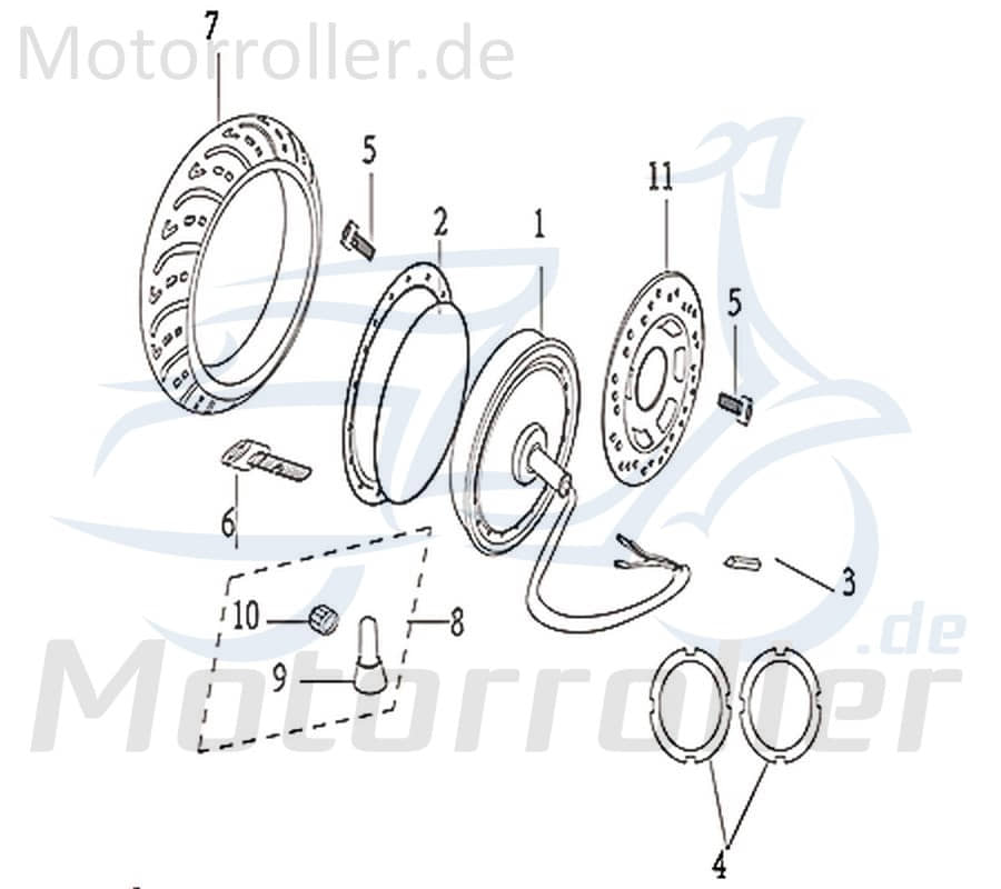 Innensechskantschraube M5x25mm Maschinenschraube 733642 Motorroller.de Schraube Schrauben Scooter Moped Ersatzteil Service