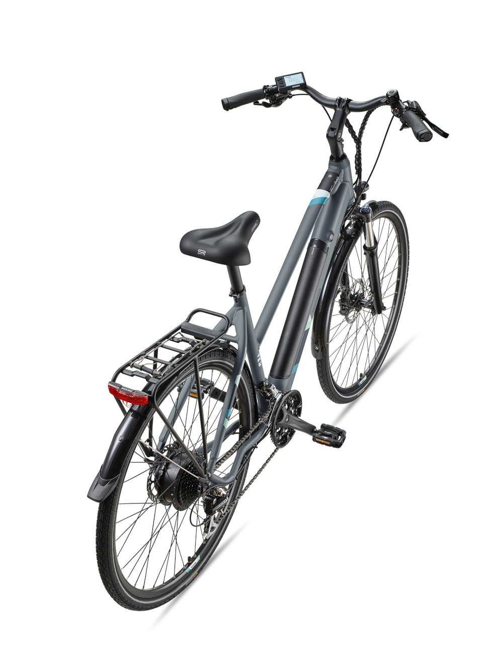 E-Bike Telefunken XC940 Expedition Elektrofahrrad Trekking-Pedelec granit 28" RH 50cm E-Fahrrad Trekkingrad Damenrad