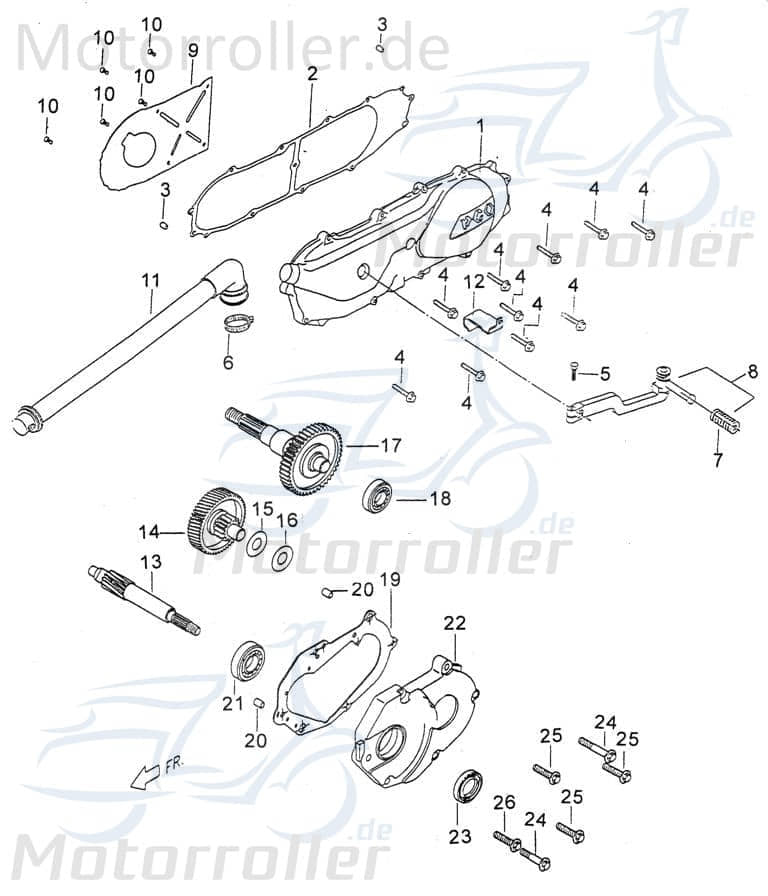 PGO Halter hinten G-Max 50 Naked Befestigung Halterung 50ccm P2706030000 Motorroller.de Haltebügel Halteblech Halte-Blech Halte-Bügel PGO 50ccm-2Takt