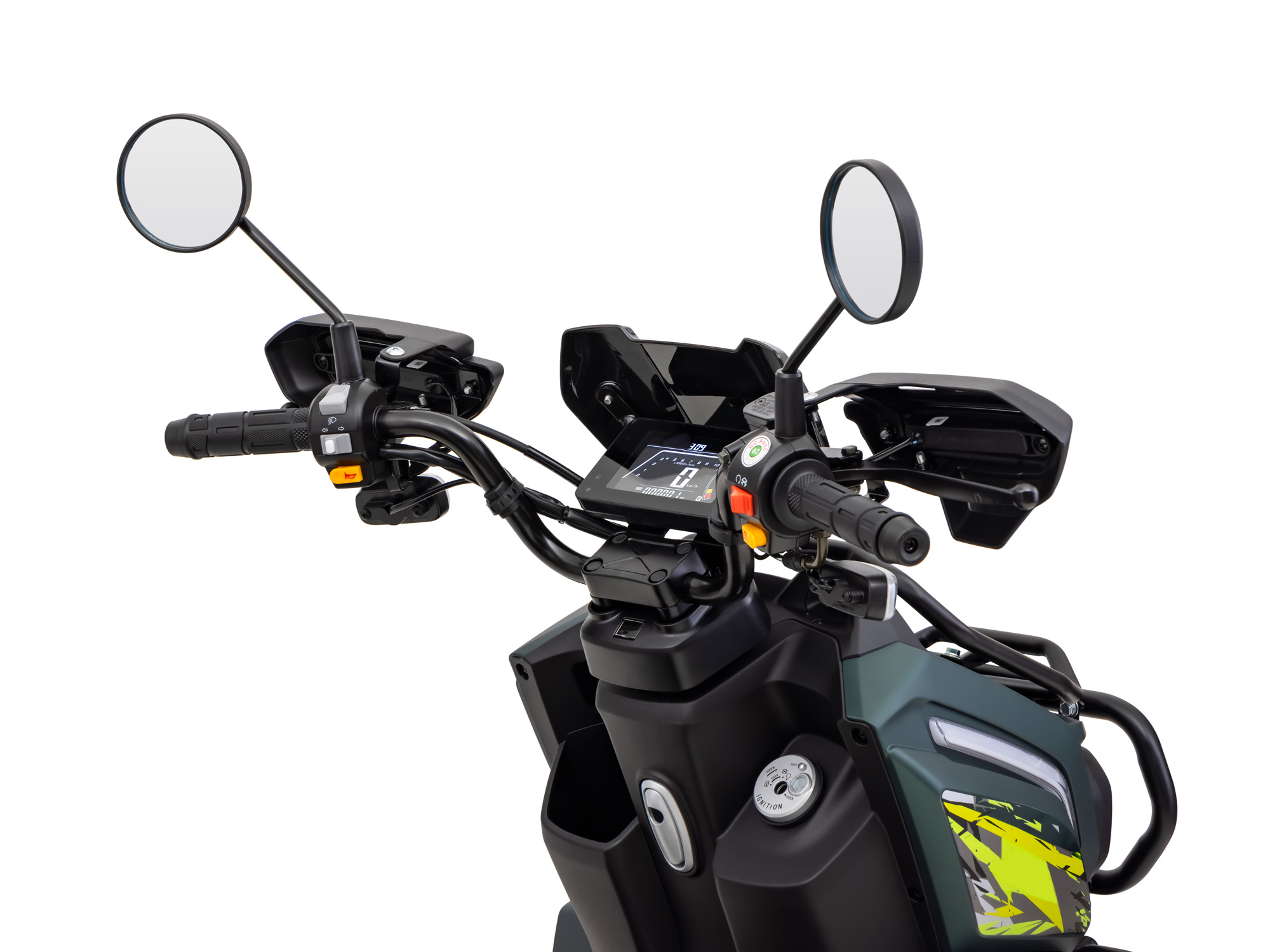 Motorroller Fighter 125 RT grün 85 km/h Euro 5+ Scooter Mokick Roller