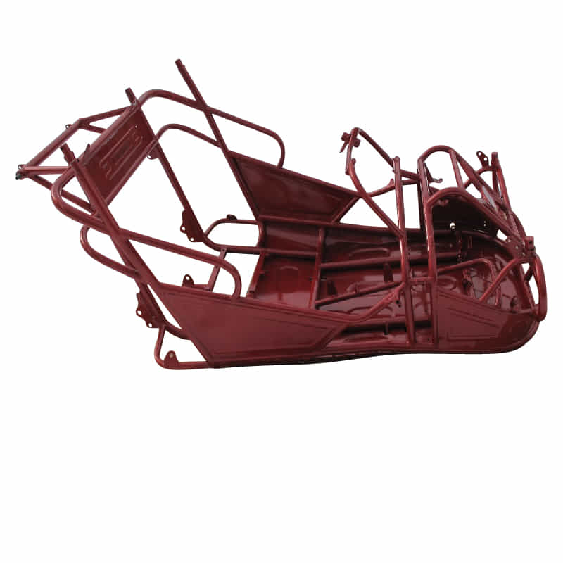 Rahmen rot Fahrgestell Tongjian Strassenbuggy 150 2.000.044-R Motorroller.de Eppella ECM TBM Twister Hammerhead Wangye Kasea Buggy