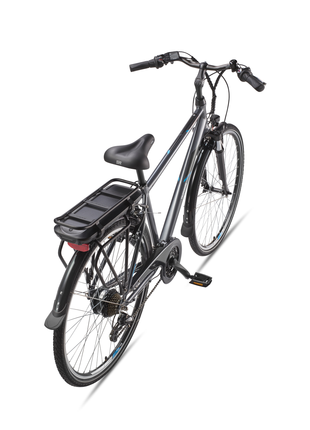 E-Bike Telefunken XT481 Expedition Elektrofahrrad Trekking-Pedelec anthrazit 28" RH 48cm E-Fahrrad Trekkingrad Herrenrad