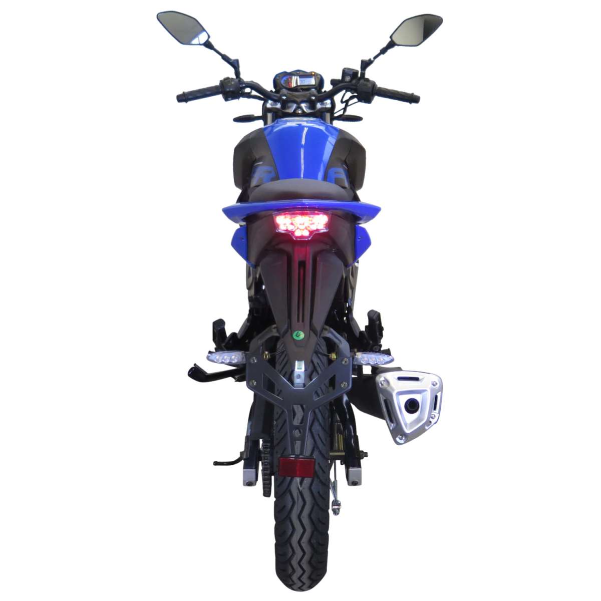 Motorrad Fighter 50 FR-S blau 45 km/h Euro 5 Schaltmoped Mokick 50ccm 4 Takt Kleinkraftrad Krad