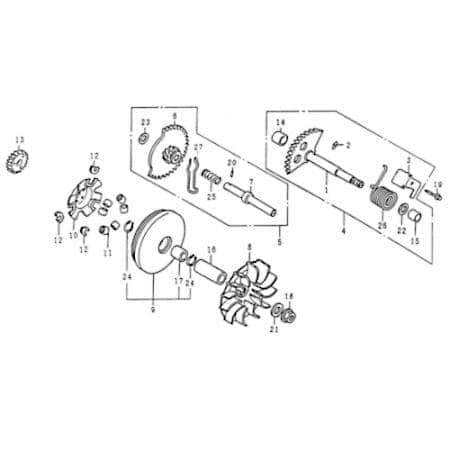 Variomatikgewicht 8x14mm 10.5g Rex Imola 125 80805 Motorroller.de Variorolle Variogewichte Variomatikrolle Fliehkraftrolle 152QMI Scooter