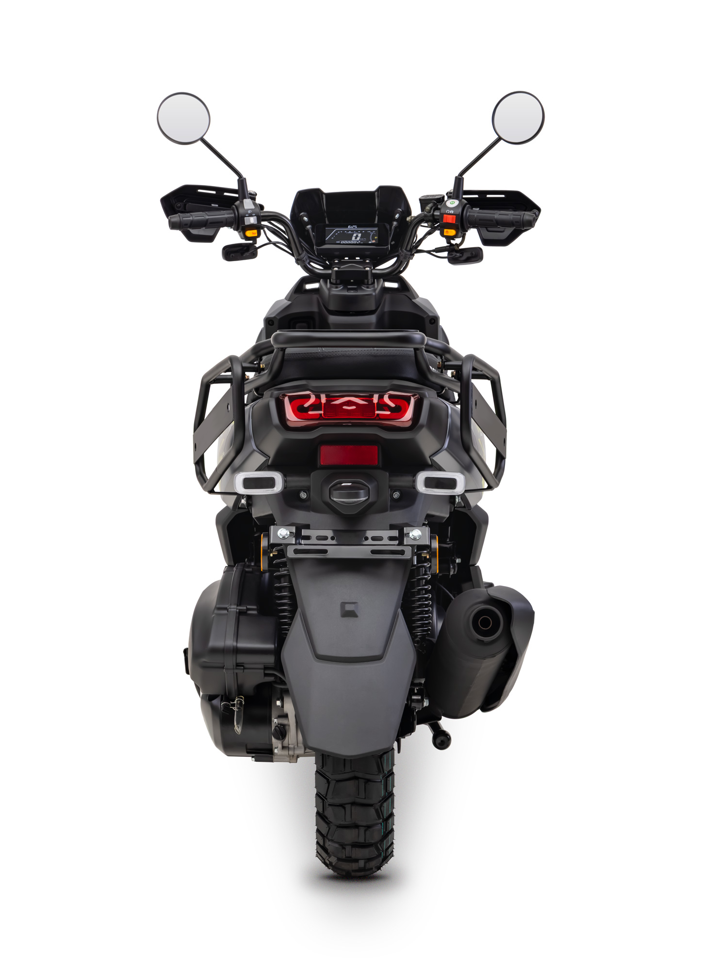 Motorroller Fighter 125 RT grau 85 km/h Euro 5+ Scooter Mokick Roller