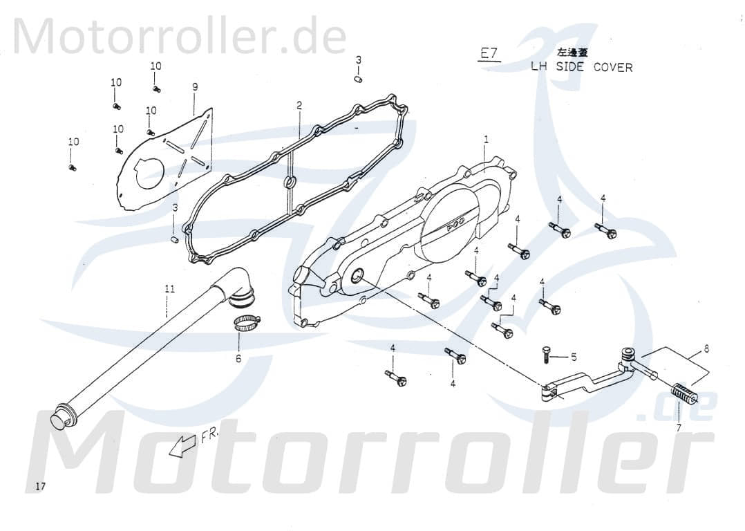Schraube Kurbelgehäusebefestigung E1063040000