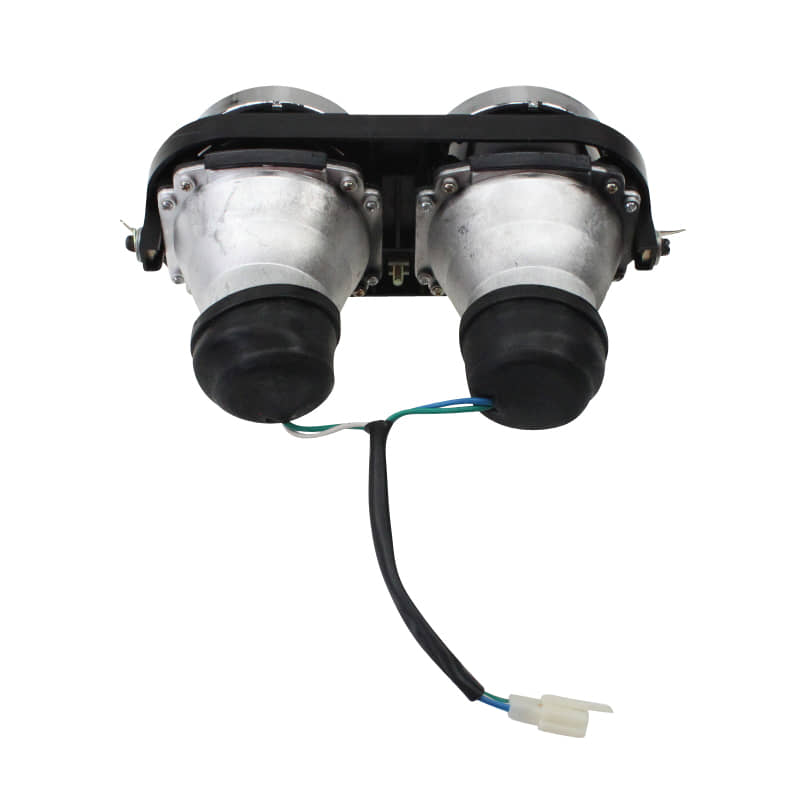 Doppelscheinwerfer Rex RS500 QM50QT 6A-AQINGQI 50ccm 4Takt Motorroller.de Strahler Frontscheinwerfer Vorderlicht Frontleuchte Hauptstrahler Scooter